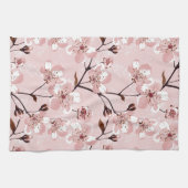 Cherry Blossom Flowers Pattern Theedoek (Horizontaal)