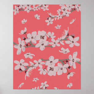 Cherry Blossom Flowers Poster