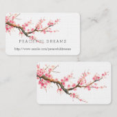 Cherry Blossom Flowers Visitekaartje (Voorkant / Achterkant)