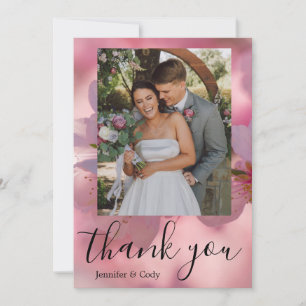 Cherry Blossom Foto Dank je Kaart