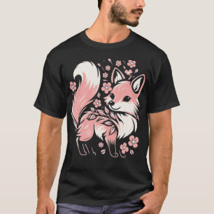 Cherry Blossom Fox Geen Type T-shirt