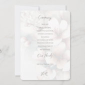 Cherry Blossom Full Wedding Programma (Achterkant)