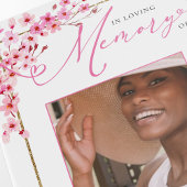 Cherry Blossom Funeral Programs Kaart