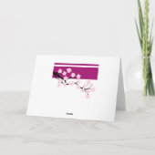 Cherry Blossom | Gefeliciteerd Kaart (Achterkant)