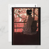 CHERRY BLOSSOM GEISHA BRIEFKAART (Voorkant / Achterkant)