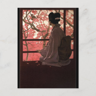 CHERRY BLOSSOM GEISHA BRIEFKAART