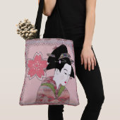 Cherry Blossom Geisha Tote Bag (Dichtbij)