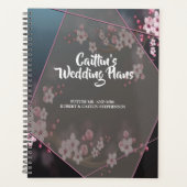 Cherry Blossom Geometric Floral Wedding planner (Voorkant)