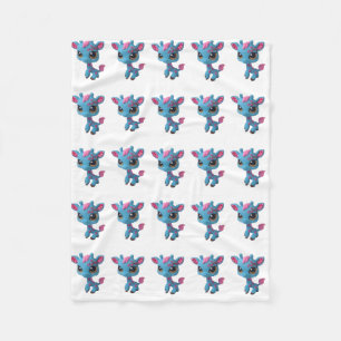 Cherry Blossom Giraffe Blanket Fleece Deken
