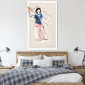 cherry blossom girl light versie canvas afdruk (Insitu (Slaapkamer))