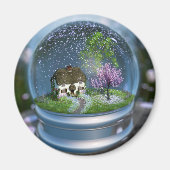 Cherry Blossom Globe Magnet (Devant)