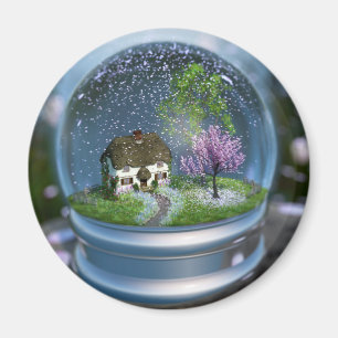 Cherry Blossom Globe Magnet