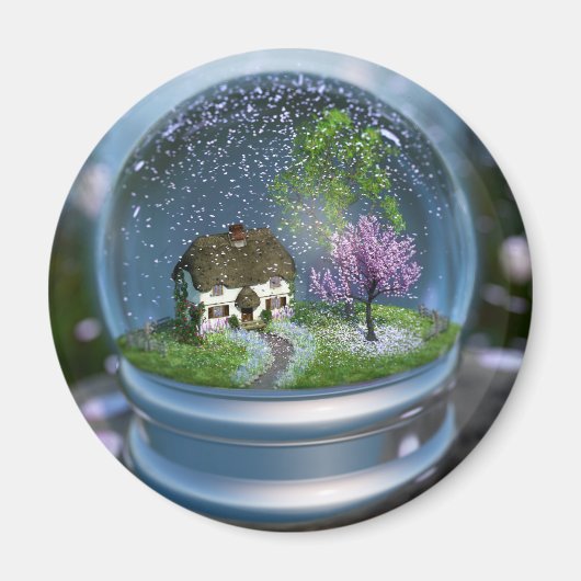Cherry Blossom Globe Magnet (Devant)