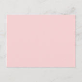 Cherry Blossom Gold Script Floral Baby shower Uitnodiging Briefkaart (Achterkant)