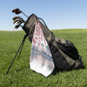 Cherry Blossom Golfhanddoek (Groen)