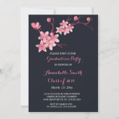 Cherry Blossom Graduation Party Kaart (Voorkant)