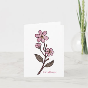 Cherry Blossom Groeten Kaart