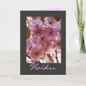 Cherry Blossom Haiku Bedankt Vriendschap Kaart (Voorkant)