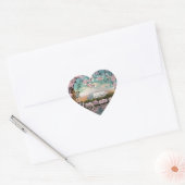 Cherry Blossom Hart Sticker (Envelop)