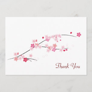 Cherry Blossom - Hartelijk dank Bedankkaart