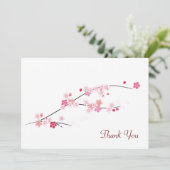 Cherry Blossom - Hartelijk dank Bedankkaart (Staand voorkant)