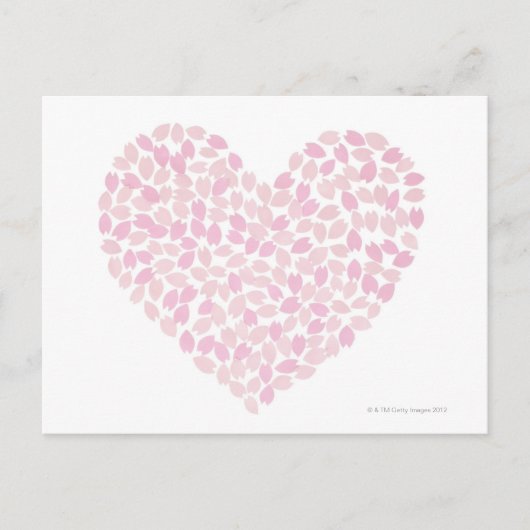 Cherry Blossom Heart Briefkaart (Voorkant)