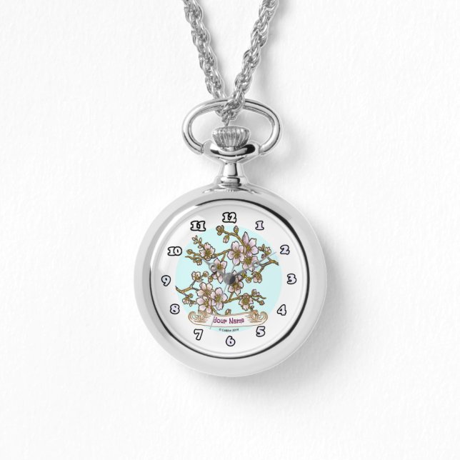 Cherry Blossom Horloge (Voorkant)