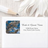 cherry blossom in blue sky bride and groom address etiket (Insitu)