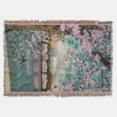  Cherry Blossom in DC Throw Blanket Deken (Voorkant)
