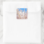 Cherry Blossom in Full Bloom Vierkante Sticker (Tas)