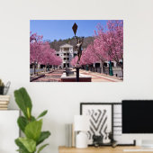 Cherry Blossom in Hot Springs Arkansas Poster (Thuiskantoor)