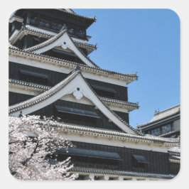 Cherry Blossom in Japan Vierkante Sticker