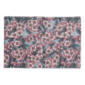 Cherry blossom in pink and blue kussensloop (Achterkant-Links)