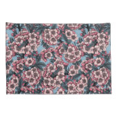 Cherry blossom in pink and blue kussensloop (Achterkant-Rechts)