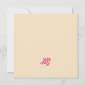 Cherry Blossom in Pink en Ivory Kaart (Achterkant)