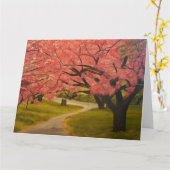 Cherry Blossom in Spring, door Gary Poling Kaart (Gele Bloem)