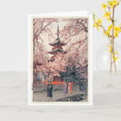 Cherry Blossom in Ueno Park, Yoshida Kaart (Gele Bloem)