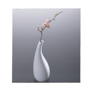 Cherry blossom in vase notitieblok