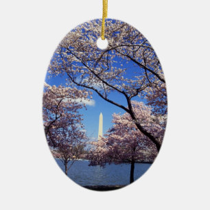 Cherry Blossom in Washington DC Keramisch Ornament