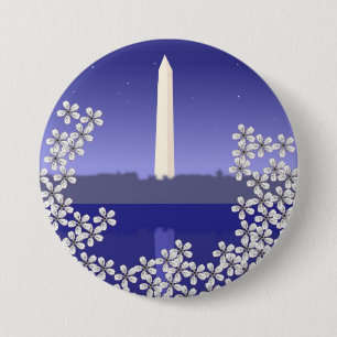 Cherry Blossom in Washington DC Ronde Button 7,6 Cm