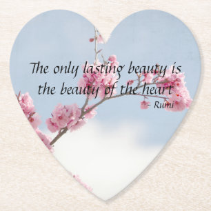 Cherry Blossom Inspirerend quote Kartonnen Onderzetters