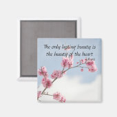 Cherry Blossom Inspirerend quote Magneet (Voorkant / Achterkant)