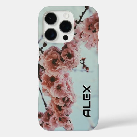 Cherry Blossom iPhone Case – Elegant Bloemen Lente (Achterkant)