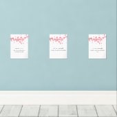 Cherry Blossom Islamic Wall Art – Ramadan Dua Set  (Houten vloer)