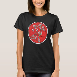 Cherry Blossom Japan Sun Flag Sakura Tree Japan T-shirt