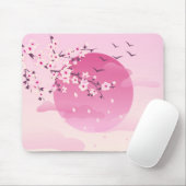 Cherry Blossom Japans landschap Roze Muismat (Met muis)