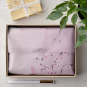 Cherry Blossom Japans landschap Roze Tissuepapier (Geschenk)