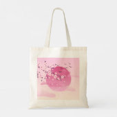 Cherry Blossom Japans landschap Roze Tote Bag (Achterkant)