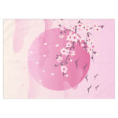 Cherry Blossom Japans landschap Tafelkleed (Voorkant (Horizontaal))