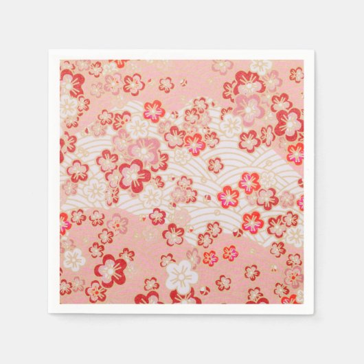 Cherry Blossom Japans Pattern Servet (Voorkant)